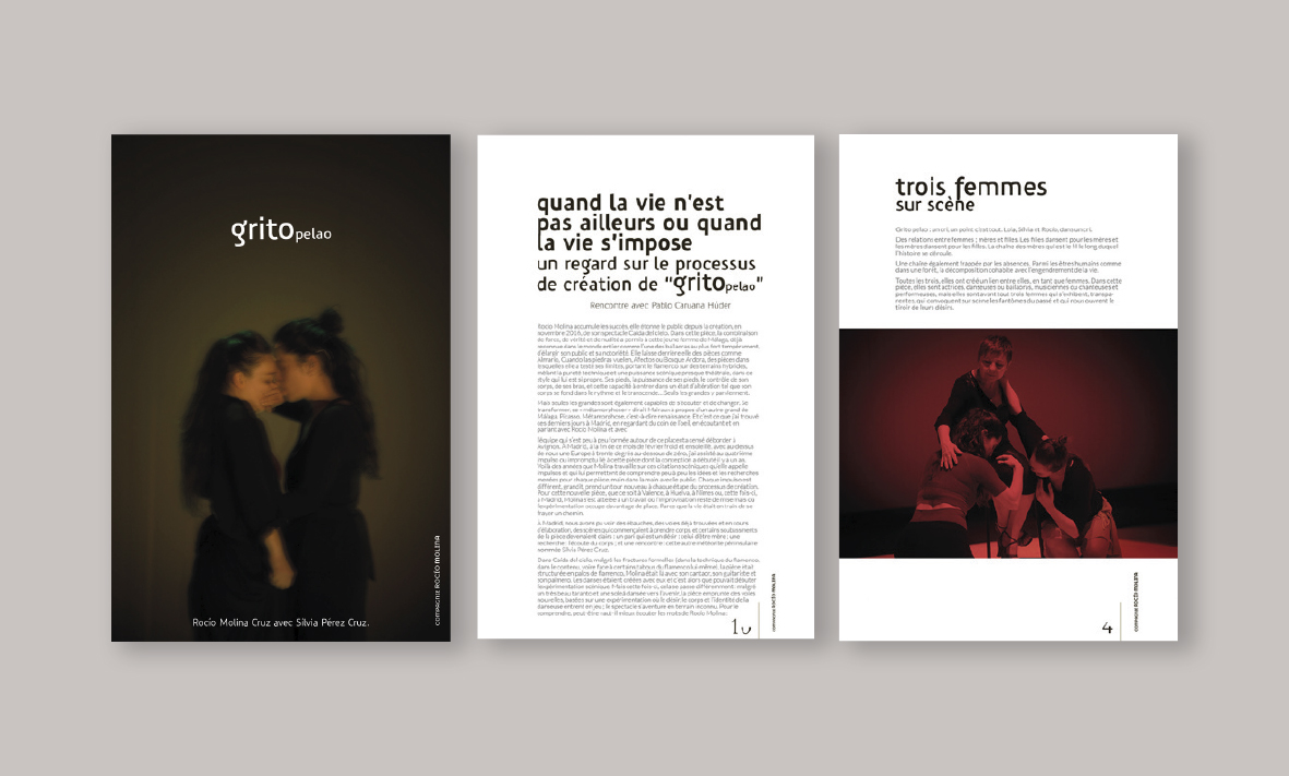 Maquetación Grito Pelao Rocio Molina